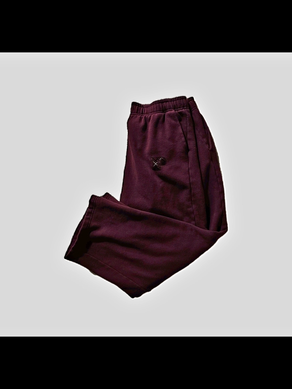 PINK Victoria's Secret Maroon Fleece Sweatshirt And Pants Matching Set Size XL - Picture 4 of 7